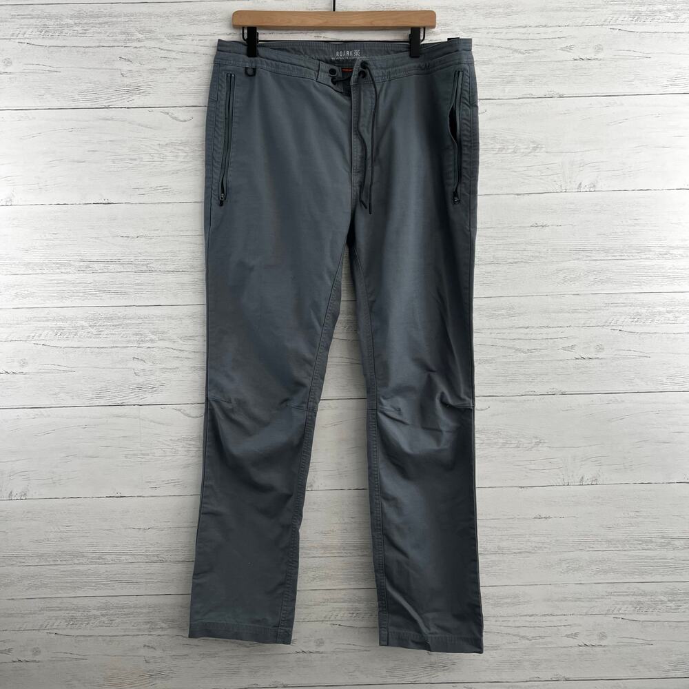 Roark Gray Layover Pro Traveler Pants Size 34